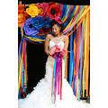 Colorful Polyester Raffia Curly Ribbon